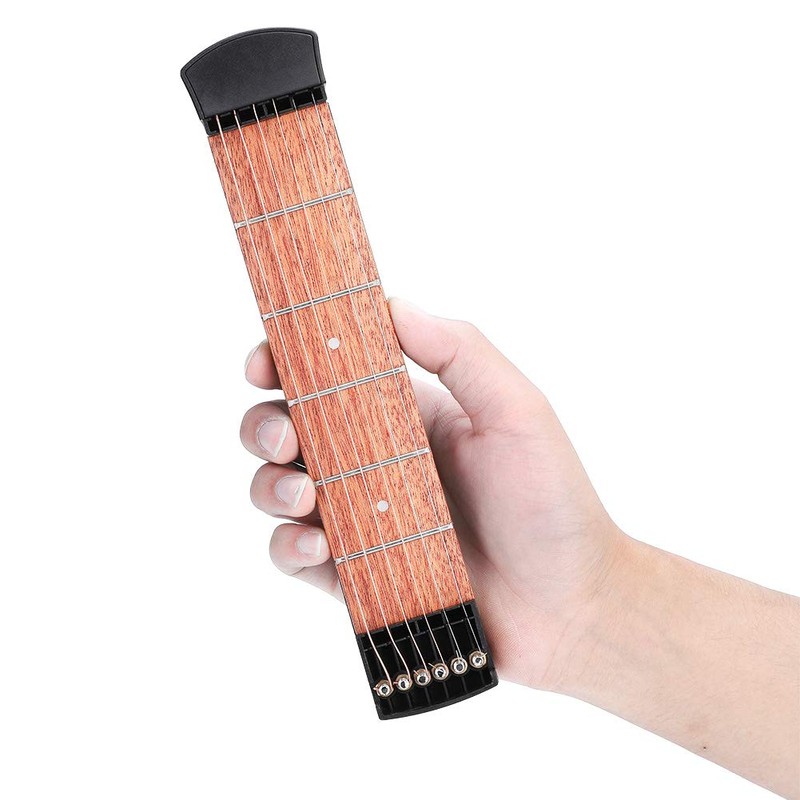 Pocket Guitar Portable Mini 6 Fret Pocket Guitar 6 String