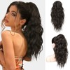 FLUFYMOOZ Ponytail Extension, Ponytail Extension, 46 cm Claw Clip, Ponytail