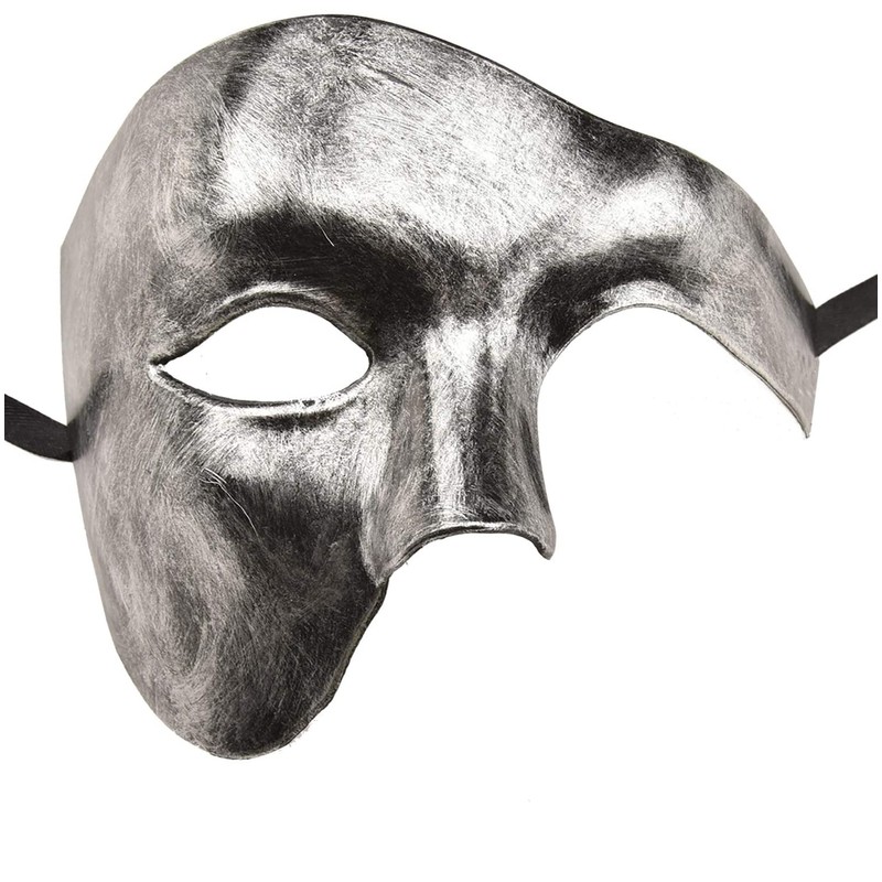 KEFAN Mens Mask Masquerade Mask Phantom of The Opera Half