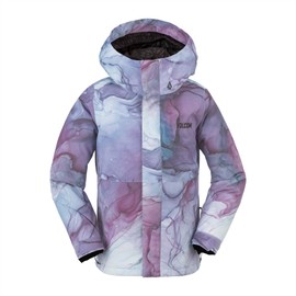 Volcom Girls' Sass'n'fras Insulated Snowboard Ski Jacket, Glacier Ink S4