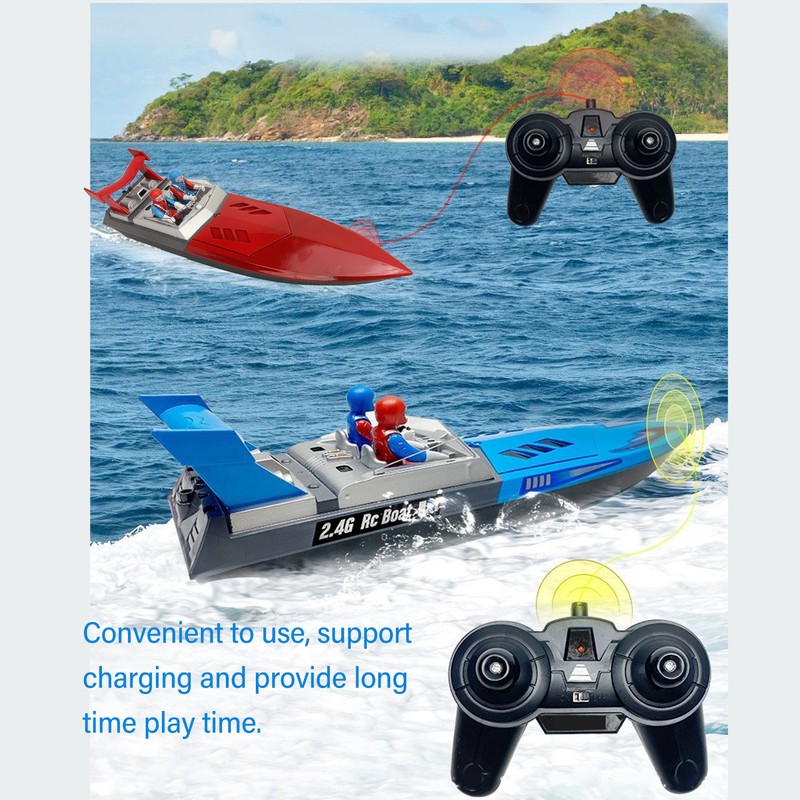 2.4G Remote Control Boat Mini Sailboat Model High Speed RC