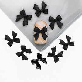 Bow Nail Charms 3D Bow Knot Nail Stud Rhinestones Crystal 1 Box Colorful Bowknot Nail Stones Cute Acrylic Nail Decorations Bows Nail Charm Set for for Woman Girls Nail Art Supplies Accessories（Style8）