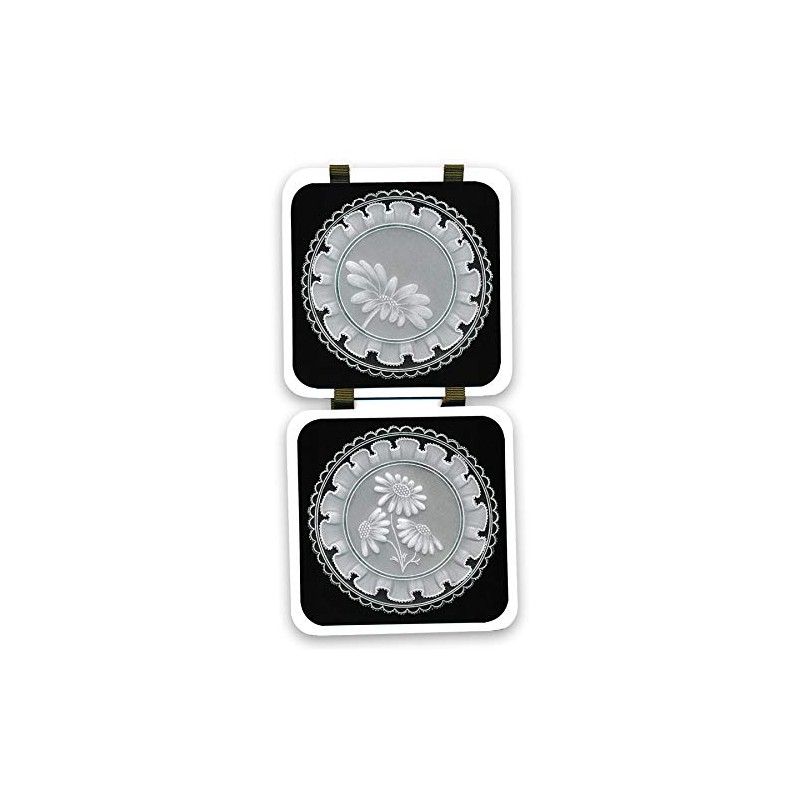 Linda's 123 Flowers A5 Square Groovi Plate (B - Sweet