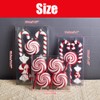 Red and White Lollipop Christmas Decorations Small Combinations Red and