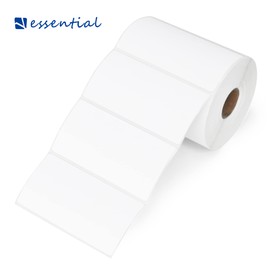 ESSENTIAL 4"x 2" Direct Thermal Barcode Labels, Shipping Labels Compatible with Zebra & Rollo Label Printer, 750 Labels of Roll (1 Roll)