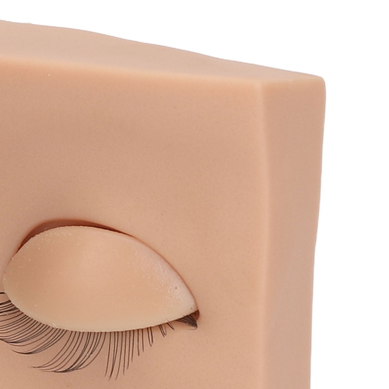 Eyelash Mannequin Head Practice Realistic Half Face Makeup Head Training