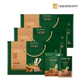 Daewoong Life Science Antler Red Ginseng (domestic raw deer antler extract containing 6-year-old red ginseng Dangguicheongung 70mlX30 packets) 3 sets / 대웅생명과학 녹용홍삼 (국산 생녹용추출액6년근홍삼당귀천궁 함유 70mlX30포) 3세트