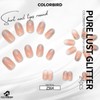 COLORBIRD Z564 Nail Tips, Short, 24 Pieces, Pink, Nail Tip,
