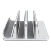 Adjustable Vertical Laptop Stand Double Slots Aluminium Alloy Notebook Computer