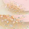 DFsucces Pearl Hair Comb Crystal Hair Accessories Formal Bridal Accessories