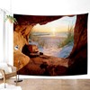 Aotiwe Natural Landscape Lake, Wall Tapestry, 240 cm, Sunset by