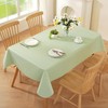 Wondwrla Rectangle Tablecloth, Vinyl Tablecloths with Flannel Backing, Waterproof Wipeable