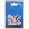 Hillman Hardware Essentials Adhesive Wire Clip White 12 Pack 852984