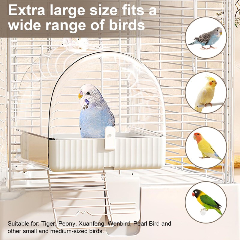 3-in-1 Multifunctional Hanging Bird Bath - Perfect Bathhouse for Small