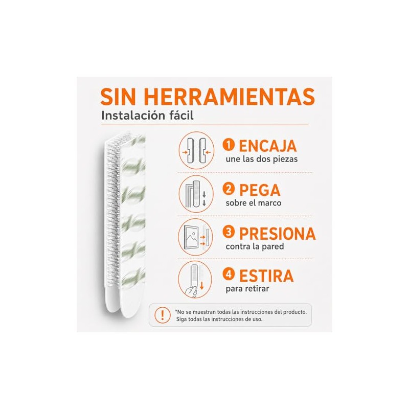 36 Pares 3M Adhesivos para pared, Picture Hanging Tiras, Colgar