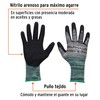 Truper GU-132, Guantes de nylon recubierto de nitrilo, máximo agarre,