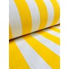 Yellow White Striped Fabric - Stripes Curtain Upholstery Material 140cm