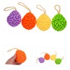 Baluue 4pcs Honeycomb Shower Exfoliating Sponge Soft Bath Body Scrubber