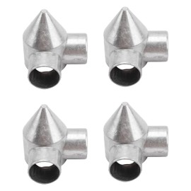 Plum Fittings Fence Post Bullet Cap Two-Way 2" [1 7/8" OD] x 1 3/8" Aluminum, Pack of 4