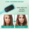SUNZWO Curling Brush for Elastic Curls - Professional Styling Brush