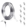 Hose Clamp 3.5m/11.48ft Large Jubilee Clips Adjustable Stainless Steel Assorted