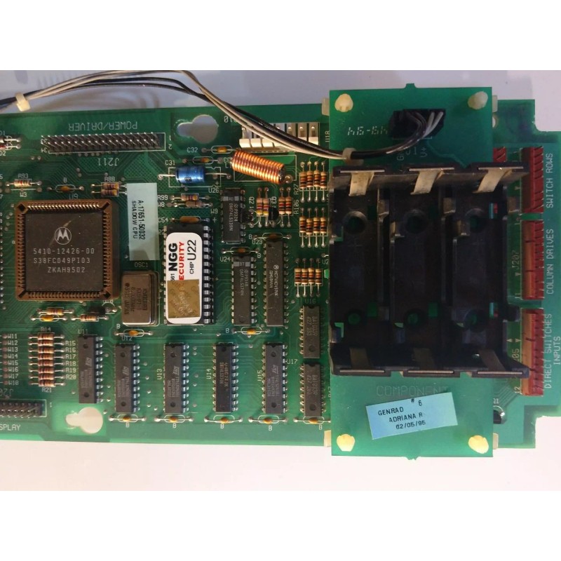 Williams WPC-S CPU G10/U22 security chip ATTACK FROM MARS pinball