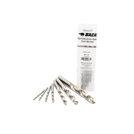 BaerCoil BAER Core Hole Drill Bit Set M3 - M12, HSSG, DIN 338 - Twist Drill Set - Twist Drill Set - Drill Bit Set