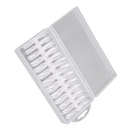 Ipetboom Transparent Long Ballet Trapezoidal False Nails for Women and Men Easy Application Nail Tips for Diy Art Full Cover Design for Weddings Prom and Daily Use