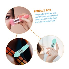 FRCOLOR 6pcs Makeup Beauty Pen Makeup Sponge Brush Foundation Sponges Portable Beauty Tools Easy to Carry Accessories