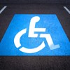 Handicap Parking Stencil, 33 x 36 inches, Reusable Silicone Template,