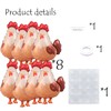 Palloncini a tema animali della fattoria, 8 pezzi, gallina, gallina,