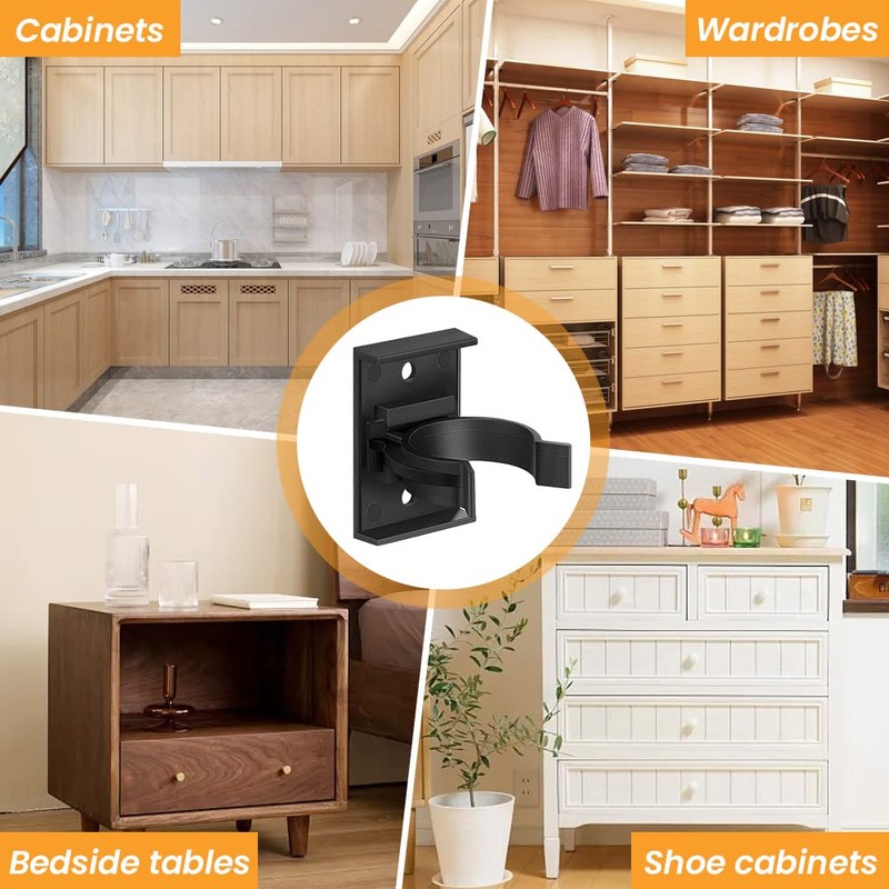THATSRAD 20 x Kitchen Base Brackets Pedestal Clip Kitchen Pedestal
