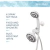 Waxman Serene Premium Fixed Shower Head with Handheld Attachment and