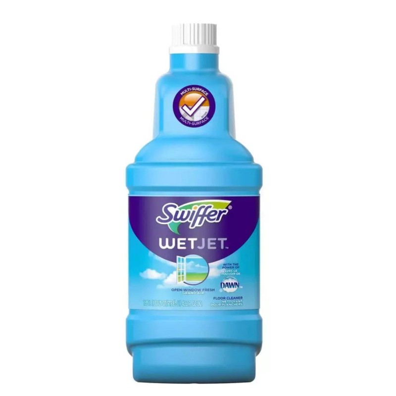 Swiffer WetJet 42 Oz Floor Cleaner Refills Fresh Scent 4-Bottles