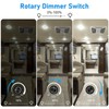 Linkstyle 12V Dimmer Switch, Rotary ON/Off Dimmer for Car Trailers
