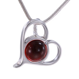 Got All Your Marbles 10mm Itty Bitty Wispy Heart Interchangeable Sterling Silver Pendant (Pendant and Marble Set Only. Necklace Not Included)