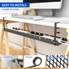 31Inch Extendable Under Desk Cable Management Tray Multi-Model Metal Cable