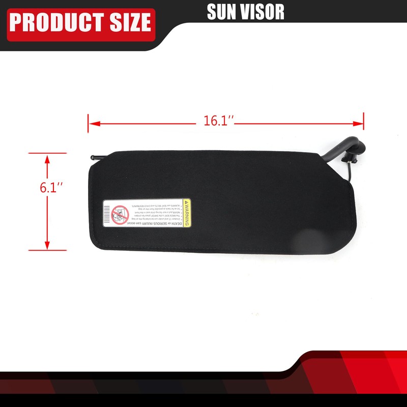 FEXON Driver and Passenger Side Sun Visor with Updated Bright