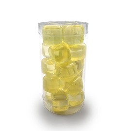 Reusable Ice Cubes – Pack of 20 – RETAIN Taste of Your Drinks – Stylish Alternative to Water Ice Cubes – Keeps Your Drinks Cool – NO More DILLUTED OR Watery Drinks (Golden)