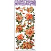Orange Victorian Flower Stickers