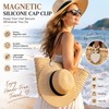 Securely Holds Hats in Place,Silicone Magnetic Hat Clip, Magnet Hat