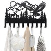 MAYJOYDIY Mountain Forest Animal Metal Coat Racks Wall Mounted Deer
