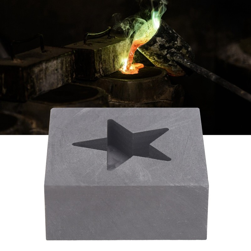 Graphite Casting Ingot Mould Mold Crucible Melting FivePointed Star Mould