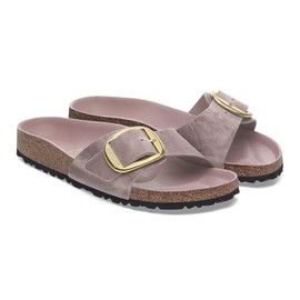 Madrid Big Buckle Nubuck Leather Lavender Narrow, Pure Sage, 6.5 UK narrow