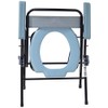 Aidapt Lightweight Folding Bedside Commode with Removable Bucket and Anti