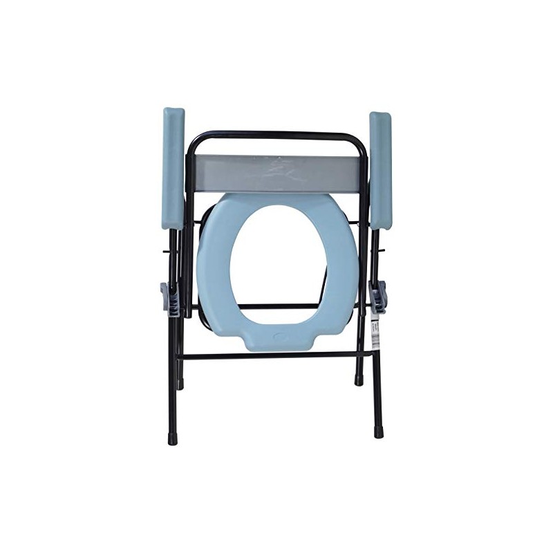 Aidapt Lightweight Folding Bedside Commode with Removable Bucket and Anti