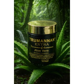 Trumannan Aloe Vera Extract Powder 40 Percent Acemannan Equal to 250 Capsules Concentrated Non GMO 100 Percent Natural Kosher Vegan