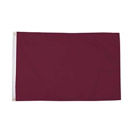 AZ FLAG - Plain Brown Flag - 150 x 90 cm - Plain Maroon Flag 100% Polyester with Brass Eyelets - UV-Resistant - Vivid Colours - 110 g