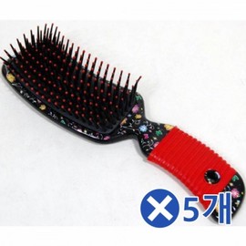 Square Cushion Hairbrush - Large (5-Pack, Random Colors) for Women Hairbrush