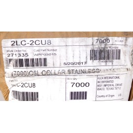 Huck C6L 2LC-2CU8 Lockbolt Collar, Stainless (Qty 50 Pieces)
